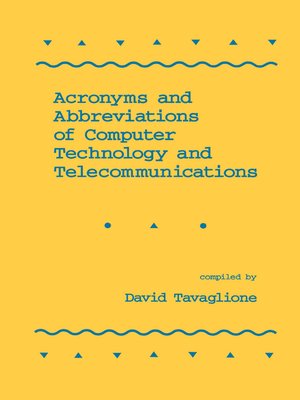 cover image of Acronyms and Abbreviations of Computer Technology and Telecommunications